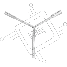 Торцевой ключ Y-образный Deli DL81012 8/10/12мм Материал Cr-V