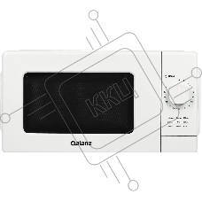 Микроволновая печь Galanz MOS-2008MW белый, 20 л, 700 Вт, переключатели - поворотный механизм