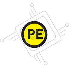 Наклейка PE (1шт) (d20мм) PROxima an-2-08 EKF
