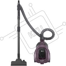 Пылесос LG VC-5420NHTCW 2000Вт/380 Вт, контейнер 1,3л., НЕРА 11 фильтр, стальная телескопическая трубка, Кнопка Вкл/Выкл на ручке,насадка пол/ковер, щетка для шерсти,щетка для пыли,цвет баклажан
