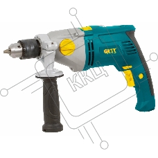 Дрель Ударная FIT ID-1051x2, 1050 Вт, 0-1100/2800 об/мин, КлП 13мм, мет. корп., рез. накл., 2,5 кг, коробка