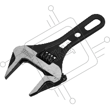 Ключ разводной Denzel 185 мм, CrV, кованый, укороченная рукоятка