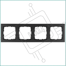 Рамка 4-м G-Classic Jasmart G1004B антрацит