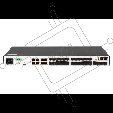 Коммутатор SNR SNR-S2995G-24FX, 1Гбит/с, количество портов 24 шт, (L3)