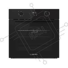 Духовой шкаф Kuppersberg HF 678 B, High-Tech, 70 л, дисплей, поворотное/сенсорное управление, таймер, макс. температура 300 градусов, телескопические направляющие (на 1 уровень), черный