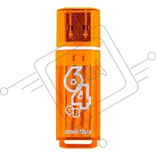 Флешка USB R/W SmartBuy R/W Glossy series Orange (SB64GbGS-Or), 64Gb, USB 2.0, R/W 25/15, оранжевый