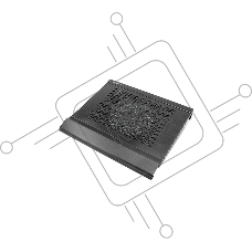 Подставка для ноутбука CROWN CMLC-1000 black&silver (до 15,6