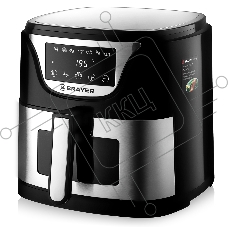 Аэрогриль BRAYER BR2037 чёрный/серебристый, 1500 Вт, 5 л, упр. - сенсор, программ - 7