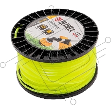 Леска для триммера Denzel квадрат, 3,0мм х 111м, на DIN катушке FLEX CORD