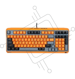 Клавиатура Rapoo ESK750-98 игровая механическая проводная, цвет - черный/серый/оранжевый