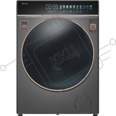 Стиральная машина Weissgauff WM 58411 Direct Drive Inverter Premium Steam Grey серая, загрузка фронтальная 11кг, 1400 об/мин., класс: A+++