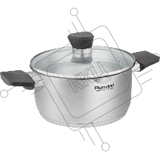 Кастрюля Rondell Strike Grey Ultra RDS-1948 2.8 л. d=20 см (с крышкой) сталь