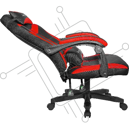 Игровое кресло DEFENDER Master Черный/Красный, полиуретан, 50мм