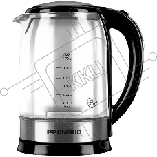 Чайник электрический Redmond KG257 1.7 л, 2200 Вт, черный