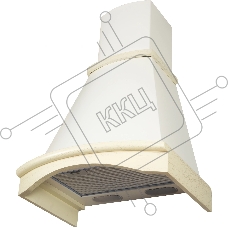 Вытяжка каминная Elikor Ротонда 60П-650-П3Л бежевый, 60 см, 650 куб. м/ч, 56 дБ