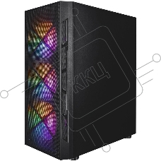 Компьютерный корпус 1STPLAYER FIREBASE XP черный ATX 4x120mm LED fans XP-BK-4F1