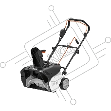 Аккумуляторный снегоуборщик Litheli U20SB00-0A220 (2 аккумулятора 4,0 А/ч)