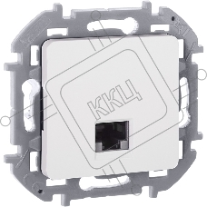 Розетка компьютерная RJ45 категория 6 UTP белый INSPIRIA
