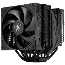 Кулер для процессора Thermalright Royal Pretor 130 черный (4-pin PWM, 158mm, Ni/Cu, 6x6mm, 1x120+1x130mm, 80.45CFM/81.88CFM, 29.4dBA/28.3dBA, 2150PM/1750RPM, S: 1200, 1700, 1851, 2011, 2066, 115X, AM4, AM5, black)