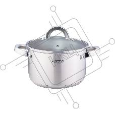 Кастрюля ALBERG AL-2119 с крышкой, 2 л