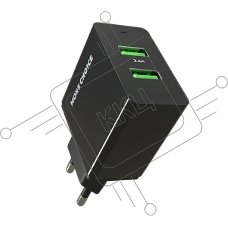 Зарядное устройство MORE CHOICE (4610196409868) NC11 СЗУ 2USB 2.4A черный черный Зарядное устройство MORE CHOICE (4610196409868) NC11 СЗУ 2USB 2.4A черный черный