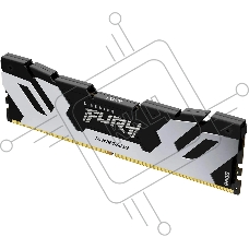 Оперативная память Kingston Fury Renegade, DDR5, 24Gb (1x24Gb), 6400MHz, CL32, DIMM, с радиатором, серебристый/черный
