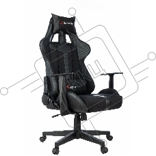 Кресло игровое Zombie Defender II черный/карбон текстиль/эко.кожа крестов. пластик