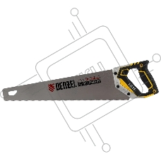 Ножовка по дереву Denzel 450 мм, 11 TPI, зуб 3D, металлопластиковая рукоятка