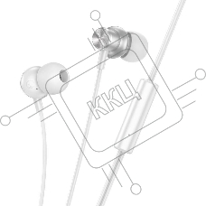 Проводные наушники Hoco M110 Encourage серебристый, внутриканальные, jack 3.5 мм