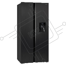 Холодильник Nordfrost RFS 484D NFXd inverter темная нержавеющая сталь двухкамерный 267/165 л морозилка сбоку Side-by-Side