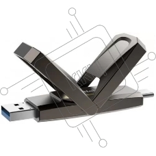 Флеш диск Netac US5 128GB USB3.2+TypeC Solid State Flash Drive, up to 550MB/500MB/s