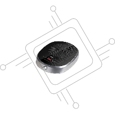 Плита настольная электрическая BQ HP121SS серый, 2.4 кВт, индукция, конфорки - 1, стеклокерамика, сенсор, поворотные переключатели