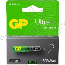 Батарейка GP Ultra Plus Alkaline 24AUPA21-2CRSB2 AAA (2шт) блистер