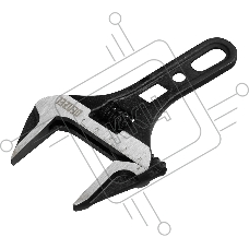 Ключ разводной Denzel 155 мм, CrV, кованый, укороченная рукоятка