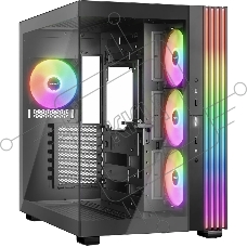 Корпус ПК без блока питания Case be quiet! LIGHT BASE 600 LX, Midi-Tower, TG, 4x120mm ARGB, 2xUSB-A 3.2, 1xUSB 3.2 Type-C, ATX, mATX, mITX Black