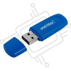 Флешка USB R/W SmartBuy Scout Blue (SB032Gb2SCB), 32Gb, USB 2.0, R/W 13/8, синий