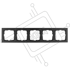 Рамка 5-м G-Classic Jasmart G1005B антрацит