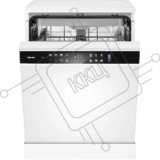 Посудомоечная машина Weissgauff DW 6039 Touch Dual Wash, белый/черный, 59.8 см, 15 компл., 49 дБ, класс A+++