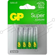 Батарея GP Super Alkaline 24AA21-2CRSBC8 AAA (8шт) блистер