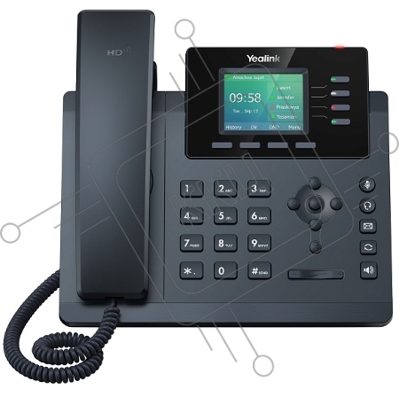 Настольный IP-телефон YEALINK SIP-T34W, 4 аккаунта, Wi-Fi, USB, 2.4
