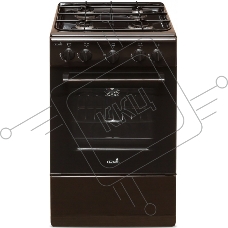 Плита газовая Cezaris ПГ 2150-01 коричневый, конфорок 4 шт, духовка 43 л, 51 см x 85 см x 55 см