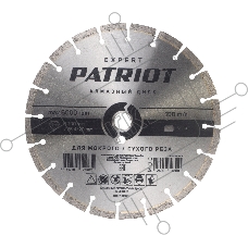 Диск PATRIOT EXPERT  алмазный сегментный 300х25,4/20 по Бетону