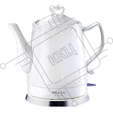 Чайник керамический Delta LUX DL-1236 белый
