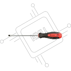 Отвертка Matrix Fusion 11412 SL4,0 х 100 мм, CrV, 3-х компонентная рукоятка 