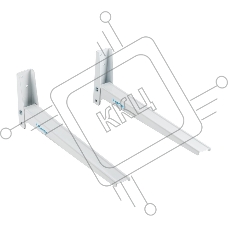 Кронштейн для СВЧ-печей Kromax MICRO-4 new white, max 20 кг, настенный, от стены 310 мм.