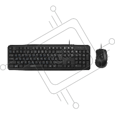 Комлект (клавиатура + мышь) CBR KB SET 710 проводной, USB, 104 клавиши, длина кабеля 1,8 м