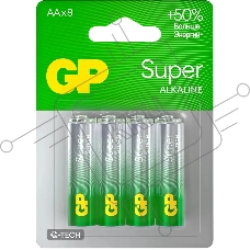 Батарея GP Super Alkaline 15AA21-2CRSBC8 AA (8шт) блистер