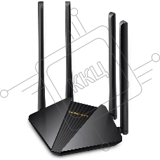 Wi-Fi роутер MERCUSYS MR30G, Wi-Fi 5, AC1200, 2.4/5ГГц, 2 LAN, черный