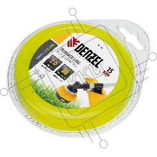 Леска для триммера Denzel квадрат 2 мм х 15 м, блистер FLEX CORD