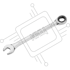 Ключ комбинированный Denzel, с трещеткой, 30 мм